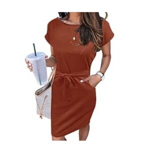 Burnt orange dress